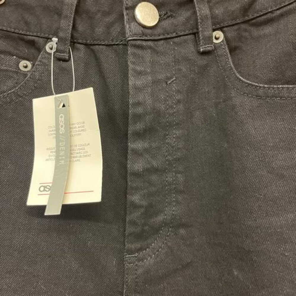 ASOS Black 26 Jeans Straight Leg